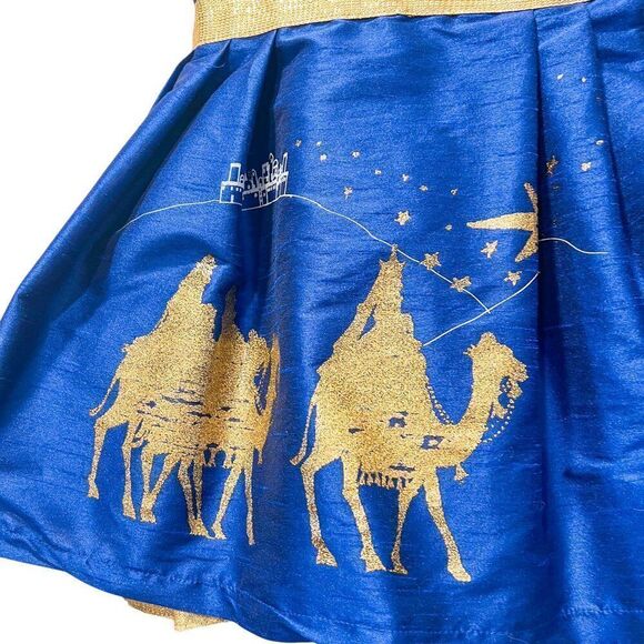 NEW! Fiveloaves Twofish Nativity Scene Holiday Christmas Dress Size 4 - Picture 2 of 6